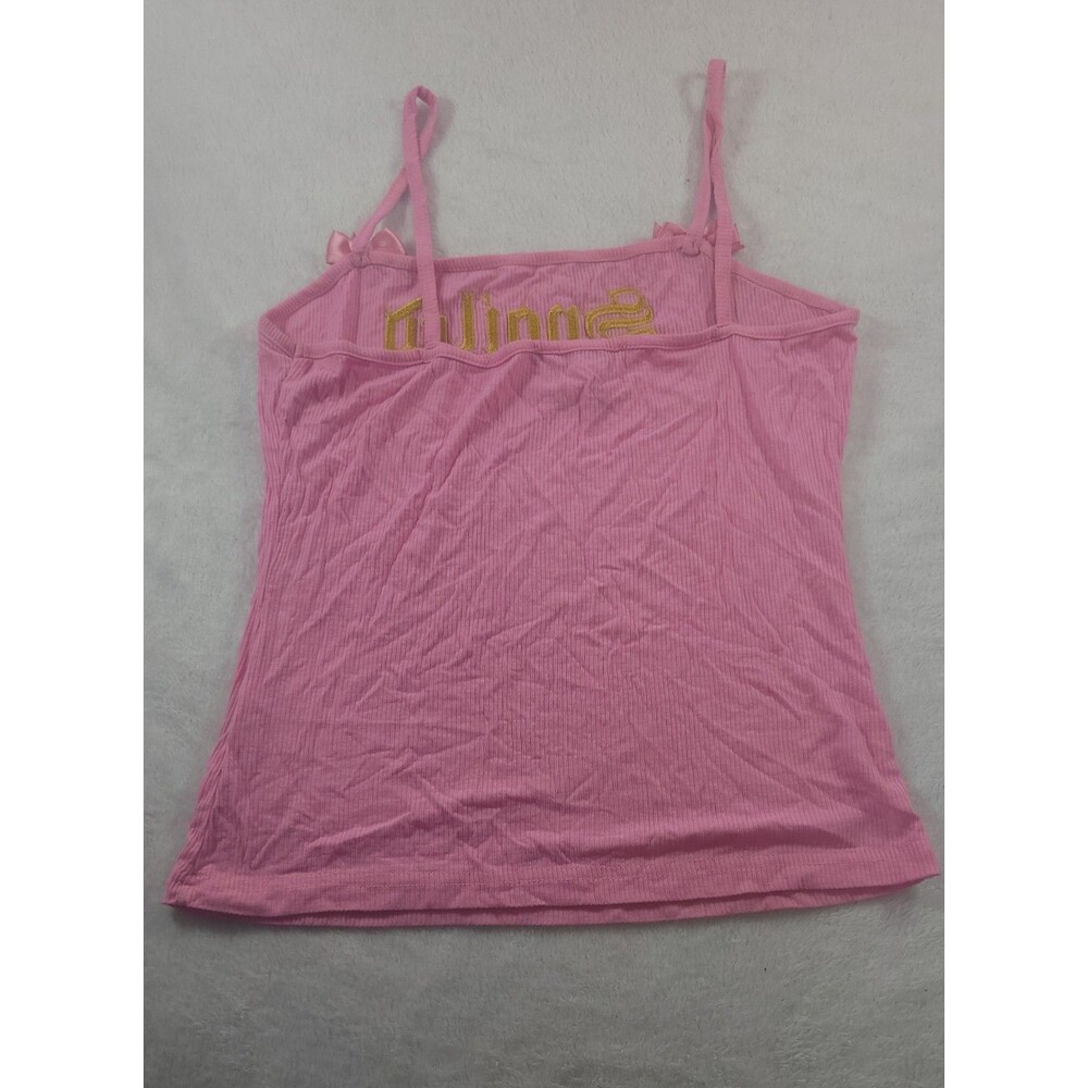 Plastic Money Spoiled Tank Top Pink Bows Gems Rare Y2K Coquette Cami Sz Small - Picture 2 of 8